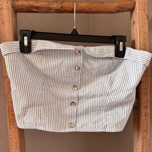 Storia Summer Strapless Crop Top